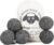 Budieggs Wool Dryer Balls Organic XL 6-Pack | 100% New Zealand Wool, Chemical-Free Natural Fabric Softener | Baby Safe, Hypoallergenic, Reduces Static & Drying Time | Lasts 1000+ Loads