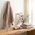 Waffle Bath Towels for Bathroom – Premium, Ultra Soft, Turkish Cotton Bath Towel Set of 2-1 Waffle Hand, 1 Waffle Bath Towels – Absorbent, Lightweight Travel Towels Sets (Beige)