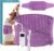 Heating Pad Back Pain Relief Electric Heating Pad for Period Cramps Lower Back Neck Shoulders Pain Relief 6-Hour Auto Off 12×24 Heated Pad + 20″ Belt 4 Timer 6 Heat Level Wrap (Lilac)