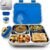 Stainless Steel Bento Lunch Box with 8 oz Insulated Food Jar – 54 oz – Leak-Resistant 3-Compartment Kids & Adult Metal Meal Container with Silicone Container and Thermo for Work & School, BPA-Free
