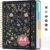Large Lined Spiral Journal for Women Cute Hardcover 5 Subject Notebook for Work 8.5″ x 11″ with Removable Dividers & Tabs, College Ruled, 280 Pages Aesthetic Journal for Work, School & Note Taking, Garden of Whimsy