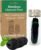 Charcoal Bamboo Floss | 2 Natural Floss Refill with Glass Container | Organic Mint & Candelilla Wax | Vegan & Biodegradable