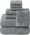 REDKISS Soft 8 Piece Waffle Towel Set, Microfiber, Lighter Weight, Absorbent, Quick Dry, Lint Free Bath Towels for Bathroom, Spa & Hotel – 2 Bath, 2 Hand, 4 Washcloths, Gray