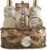 Womens Gifts, Gift Baskets for Women Who Have Everything, Home Spa Honey & Almond Scent, Luxury Bath & Body Set – Shower Gel, Bubble Bath, Body Lotion, Salts, Bath Bomb, Bath Puff & Handmade Basket